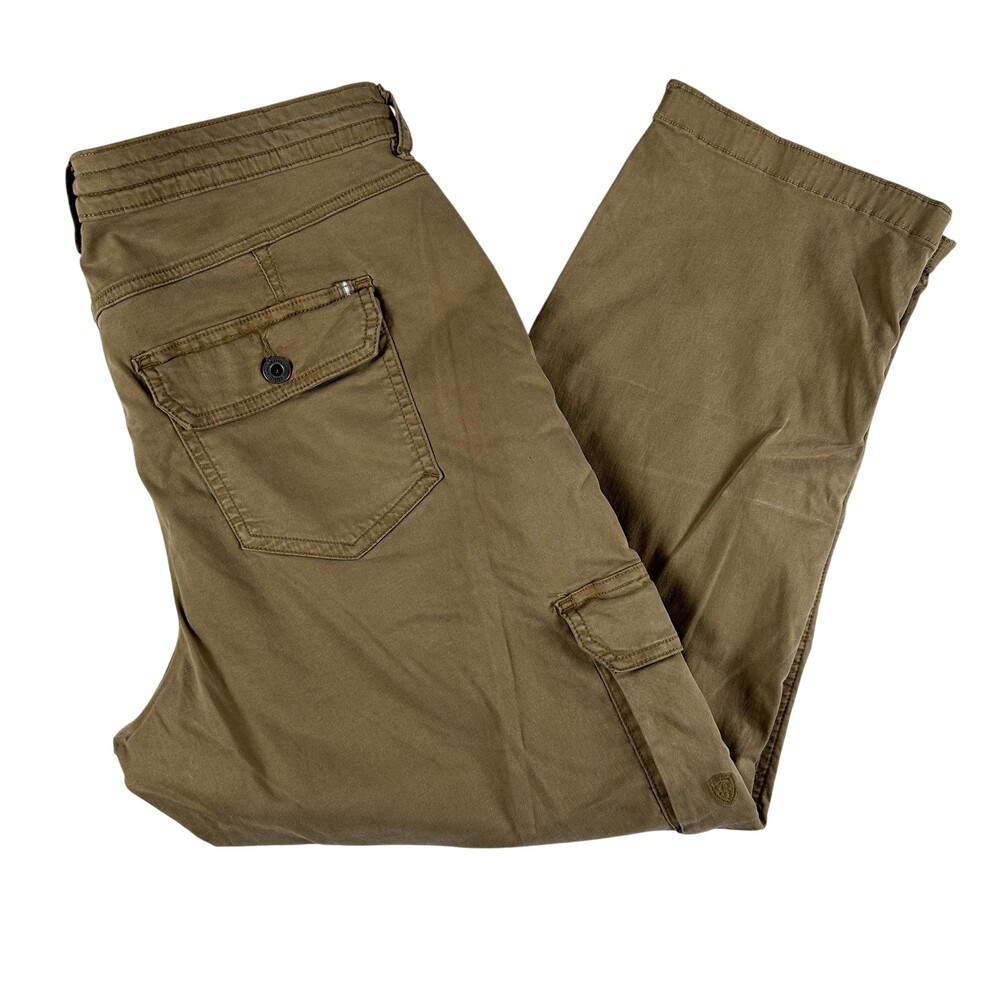 Kuhl Pants Womens 14 Regular Brown Cargo Straight Leg Stretch Hiking Casual 6412